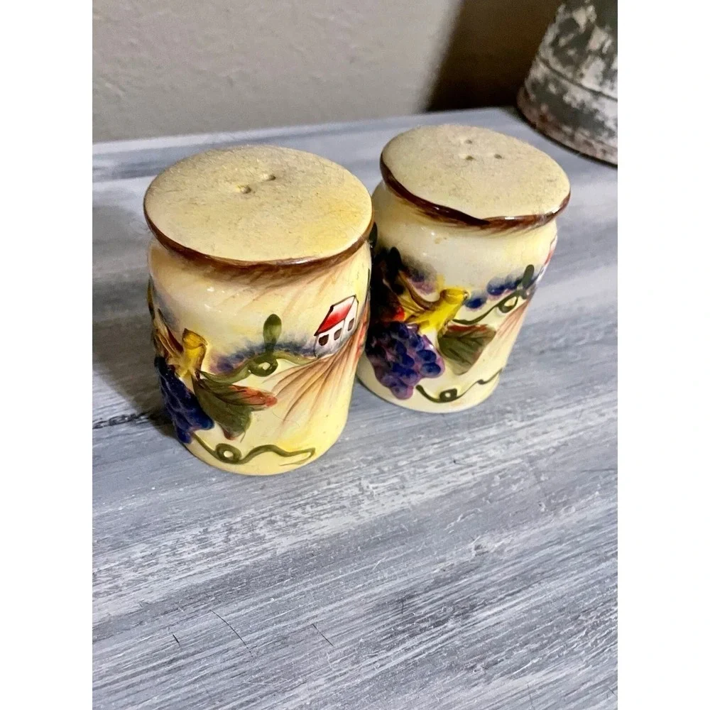 Vintage Salt and Pepper Shakers Ceramic Decorative